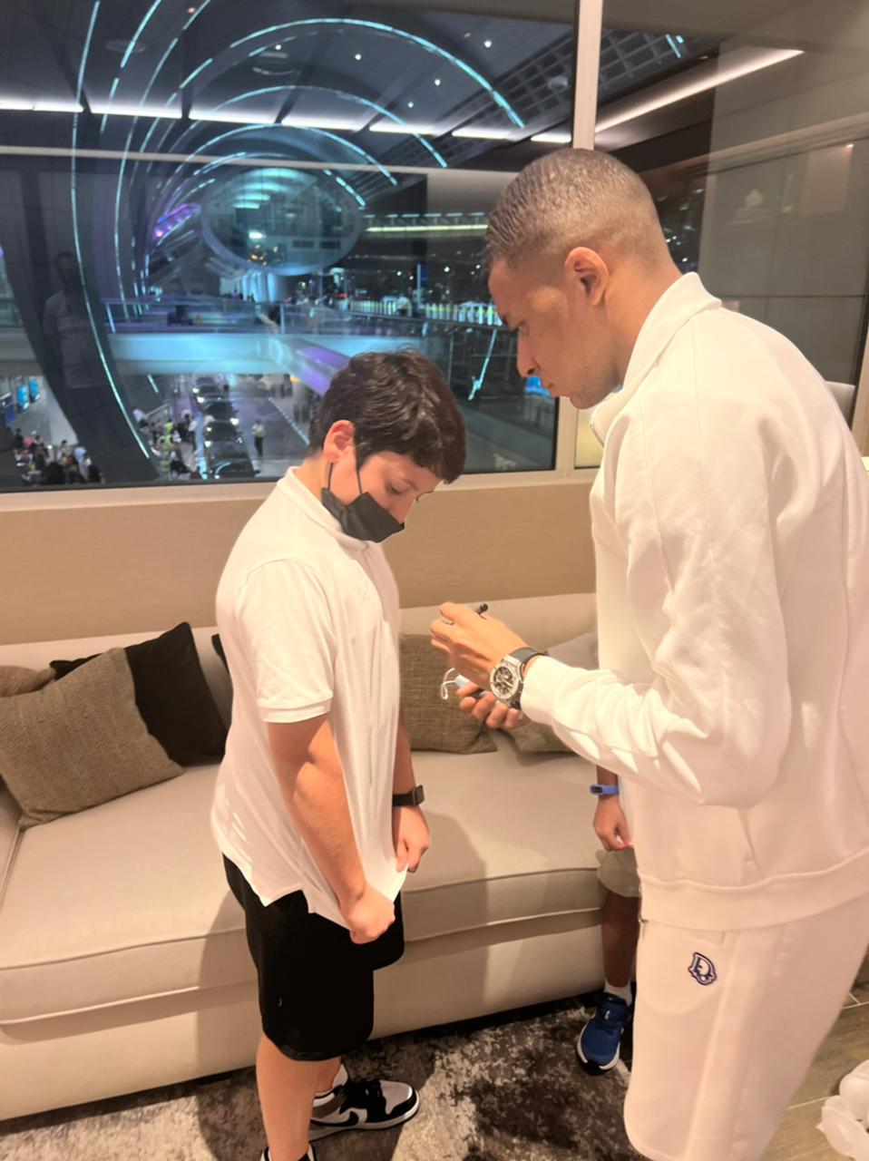 Meeting Kylian Mbappé